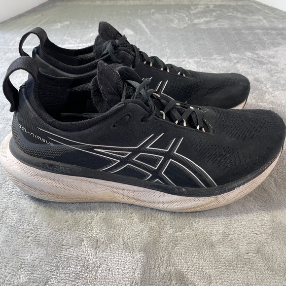 Asics Sneakers Shoes Mens 11.5 Black Gel Nimbus 25 Performance‎ Walking Running - Picture 1 of 9